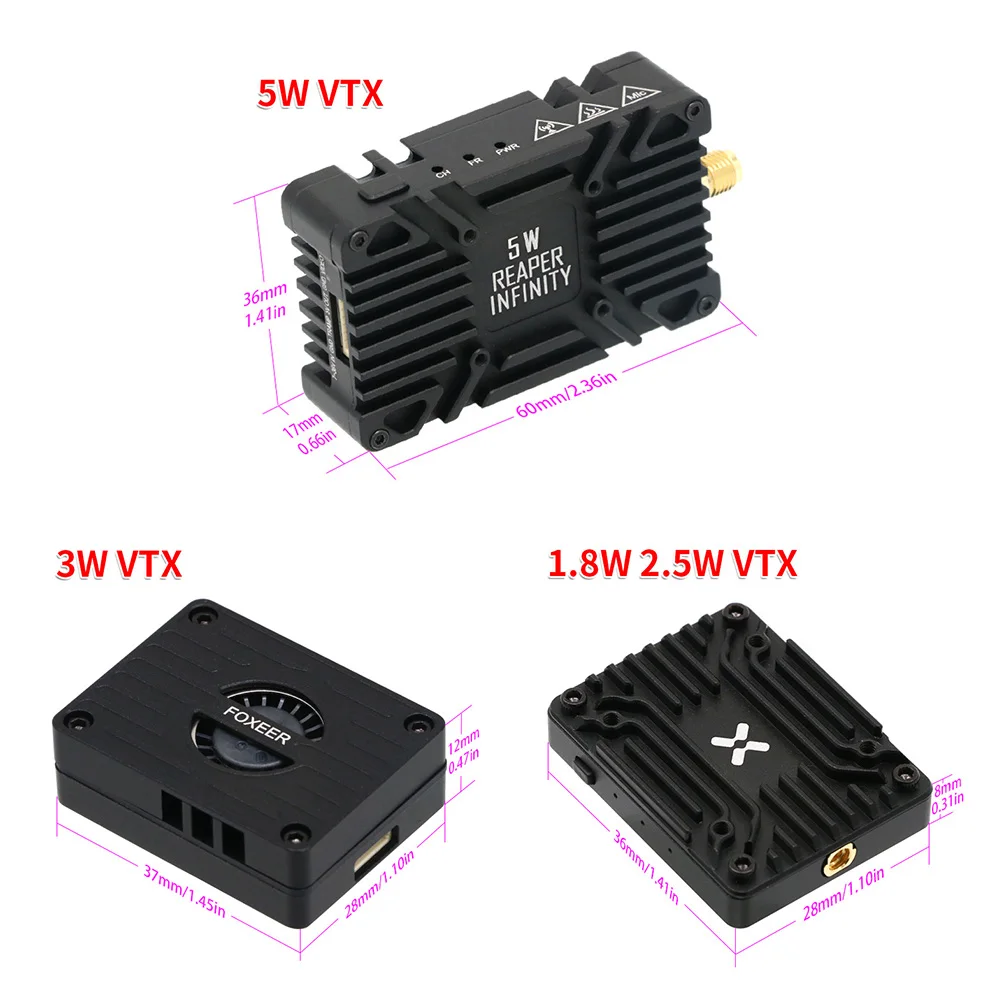 Foxeer Reaper Extreme V2 5.8G  - Foxeer Reaper Extreme 2.5W Vtx reseña y precio
